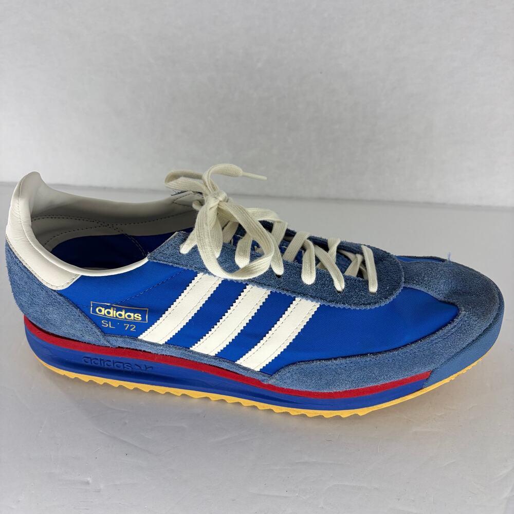 Adidas SL 72 RS Blue Scarlet White Red Gum Originals Retro Sz 12 - Picture 12 of 15